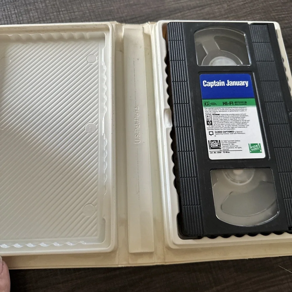 Vintage Shirley Temple Family Feature Color Version VHS Tapes Set Of 7